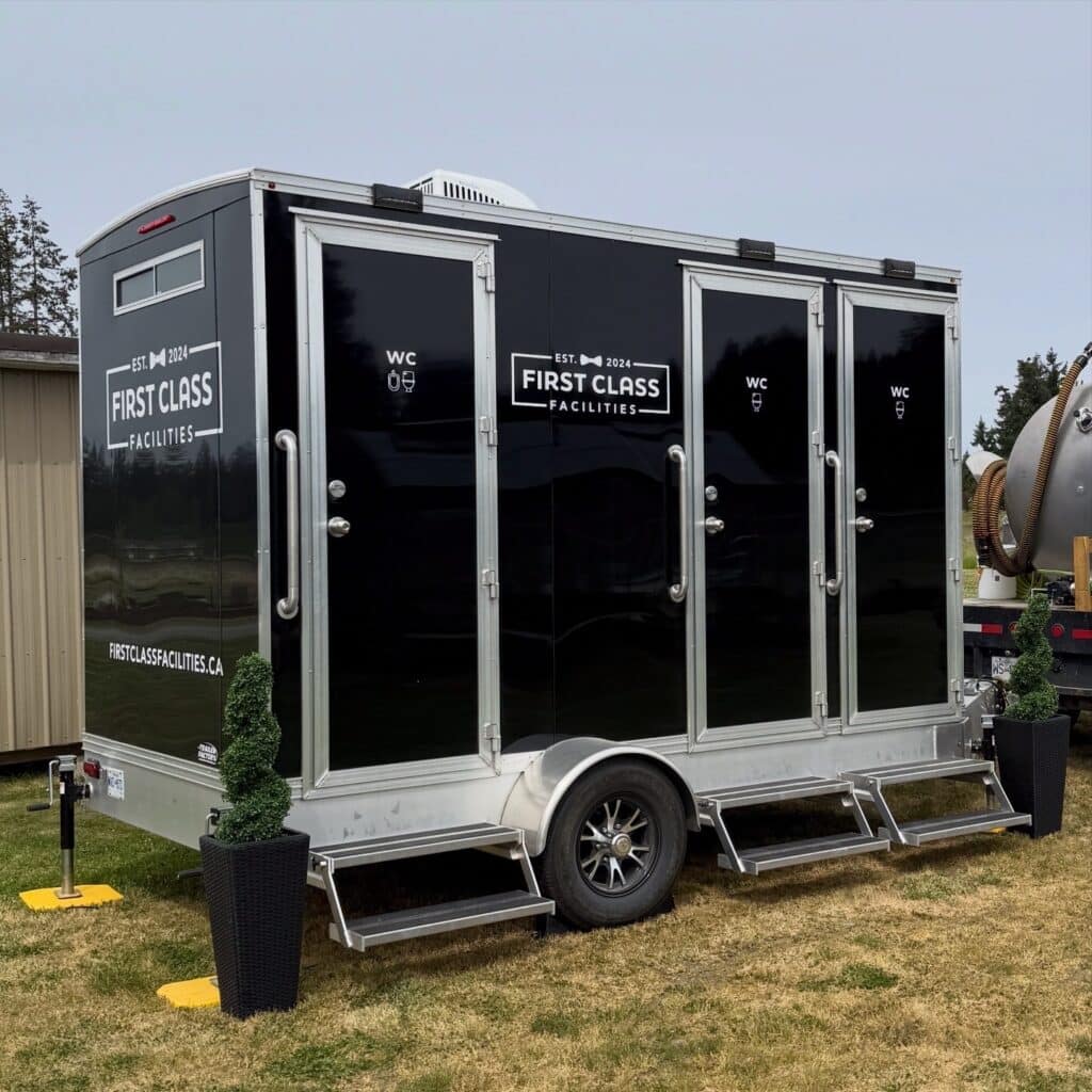 Event washroom trailers